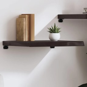 Ripiano Marrone Scuro 60x60x(2-6) Cm Massello Rovere Trattato /