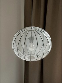 Lampadario bianco con paralume in tessuto ø 52 cm Mellow – Candellux Lighting