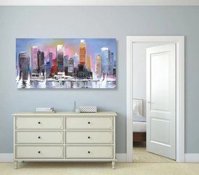 Quadro su tela – Città costiera