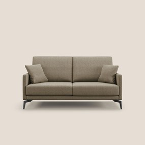 Saturno divano moderno in tessuto morbido impermeabile T03 marrone 140 cm