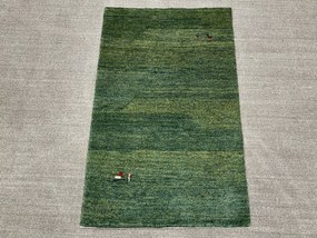Gabbeh Tappeto persiano 70 x 120 Verde (Iran) Annodato A Mano