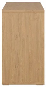 Libreria bassa finitura legno chiaro rovere L140 cm EPURE