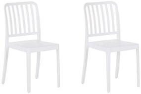 Set di 2 sedie da giardino bianco SERSALE Beliani