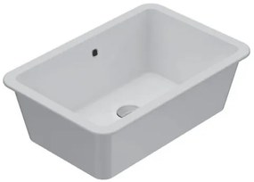 Globo Cortona Lavabo 60x40 H.19 Sottopiano in ceramica Bianco Lucido