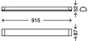 Briloner 2070-218 - Lampada LED per specchi da bagno BATH LED/15W/230V IP44