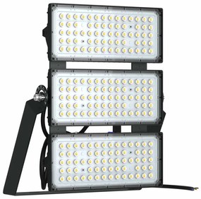 Faro Modulare LED 600W IP66, 167lm/W, No Flickering con driver Philips Colore  Bianco Naturale 4.000K, Scegli l'angolo di illuminazione 90°, Scegli le staffe dei moduli Fisse