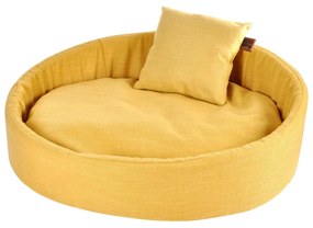 Letto giallo per cani 60x80 cm - Love Story