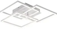 Plafoniera LED 3 quadrati con telecomando Moynash bianco