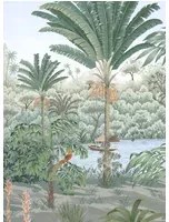 Isidore Leroy Carta da parati panoramica Riviere des Parfums Naturel - A 1/2/3