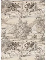 Jagdtapete Tally Ho von Sanderson - Pearl/ Grey