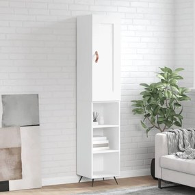 Credenza Bianca 34,5x34x180 Cm İn Legno Multistrato /