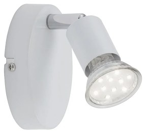 Spot Moderno Simple Metallo Bianco 1 Luce Gu10 3000K