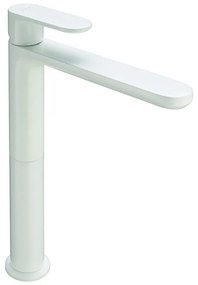 Rubinetto per lavabo a canna alta Plano bianco in ottone HUBER P 20.6 cm H 27.1 cm