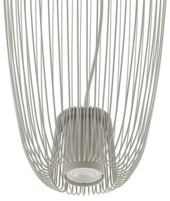 Nowodvorski Lighting Lampada a sospensione Pumpkin S, grigio chiaro, Ø 27 cm, metallo, GU10