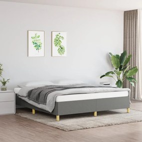 Giroletto Senza Materasso Grigio Scuro 160x200 Cm Tessuto /