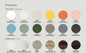 Mobile bagno sospeso 120 cm ZORA Tortora Opaco con top e lavabo d'appoggio