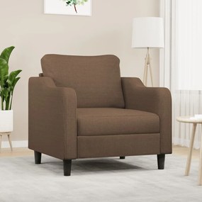 Poltrona Marrone 60 Cm İn Tessuto /