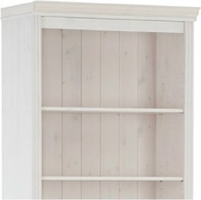Libreria in legno di pino bianco 74x223 cm Anita - Støraa