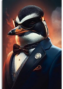 Quadro su tela – Gangster animale pinguino