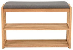 Scarpiera in legno di quercia colore naturale con panca Confetti - Rowico