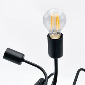 Lampadario a plafone TRINITY 5xE27/15W/230V nero