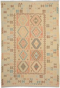 Kilim Tappeto 300x210 Beige (Afghanistan) Tessuto A Mano