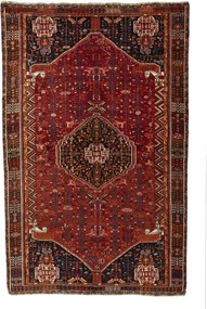 Shiraz Tappeto persiano 170x260 Rosso (Iran) Annodato A Mano