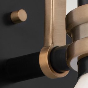 Kichler KL-FARUM1-BK - LED Lampada da bagno FARUM 1xG9/3W/230V nero/ottone