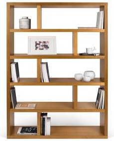 Libreria in legno esotico 120x173 cm Dublin - TemaHome