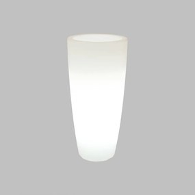 Vaso Illuminabile Tondo Ø33 H90cm, E27 Colore Bianco