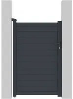 Porta Cancello in alluminio Marc 101,2x155,9 cm colore Grigio