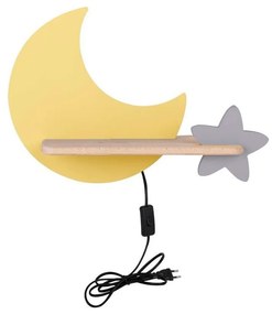 Apparecchio giallo per bambini Moon - Candellux Lighting