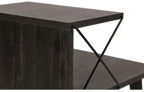 Comodino CROSS 55x50 cm marrone