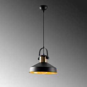 Lampadario a sospensione con cavo DODO 1xE27/40W/230V nero/bronzo