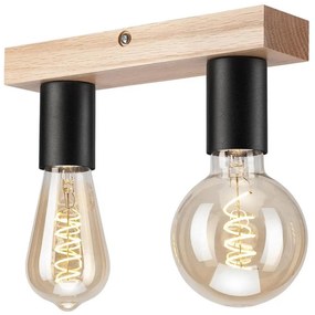 Lampadario a plafone VITO OAK 2xE27/60W/230V quercia