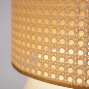 Lampadario a sospensione con filo GRENADA 1xE27/20W/230V diametro 40 cm beige