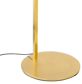 Lampada ad arco moderna ottone con LED e dimmer touch - Arlow