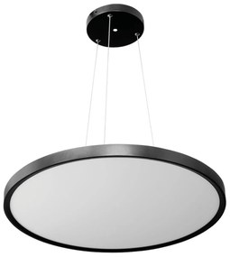 Pannello LED Rotondo a Sospensione 50W Slim CCT Ø600mm IP20 - Nera
