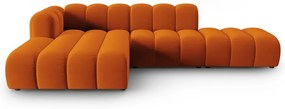 Divano angolare arancione ad angolo sinistro Lupine - Micadoni Home