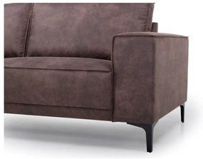 Divano angolare in similpelle marrone scuro (angolo sinistro) Copenhagen - Scandic