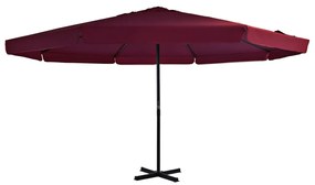 Ombrellone Da Esterni Con Palo İn Alluminio 500 Cm Bordò /