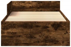 Giroletto senza materasso rovere fumo 90x200 cm in truciolato