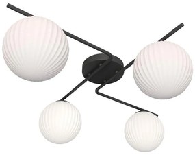 Plafoniera VESPA 4xE14/10W/230V nero/bianco