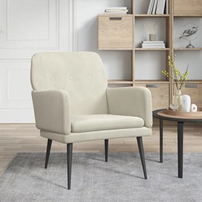 Poltrona Crema 62x79x79 Cm Velluto /