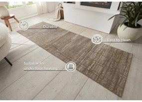 Passatoia marrone/beige 80x200 cm Terrain – Hanse Home