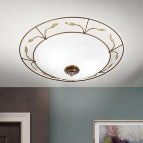 Orion DL 7-338/2 - Plafoniera LUCA 2xE14/40W/230V diametro 40 cm bronzo/patina