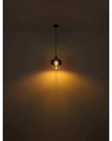 Globo 15548H - Lampadario a sospensione con filo MAXY 1xE27/40W/230V diametro 24 cm nero