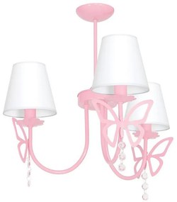 Lampadario per bambini a sospensione con supporto rigido CHARLOTTE 3xE14/40W/230V