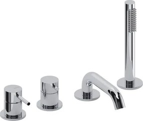 Rubinetto per vasca getto laminare cristallino Loop cromo SANYCCES
