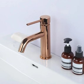 Rubinetto da lavabo Rea Lungo Rose Gold Low